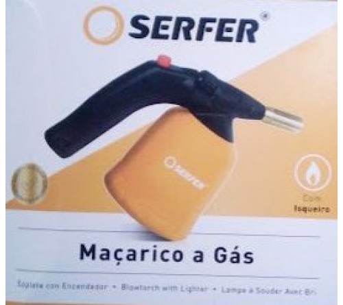 MAÇARICO A GAS COM ISQUEIRO SERFER