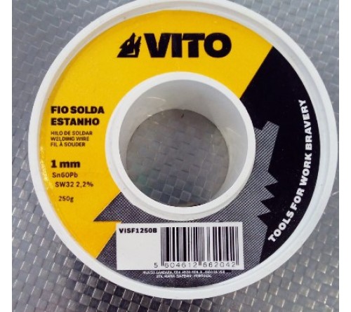 FIO DE SOLDA ESTANHO  250gr    1mm