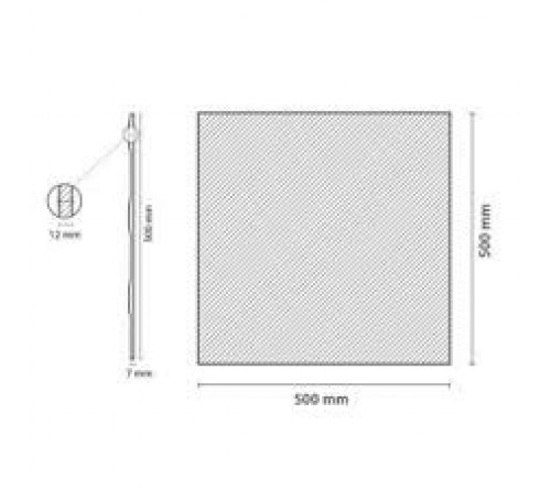 PAINEL DECORAÇÃO POLIESTIRENO IRIS 50X50cm  m2 PAINEL DECORAÇÃO POLIESTIRENO IRIS 50X50cm  m2