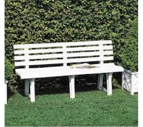 BANCO JARDIM PLASTICO BRANCO  RIPAS RF.6000 BANCO JARDIM PLASTICO BRANCO  RIPAS RF.6000