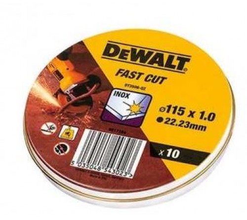 DISCO CORTE FINO 115mm DEWALT   10UNI. DISCO CORTE FINO 115mm DEWALT   10UNI.